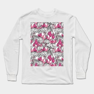 White fuchsia Long Sleeve T-Shirt